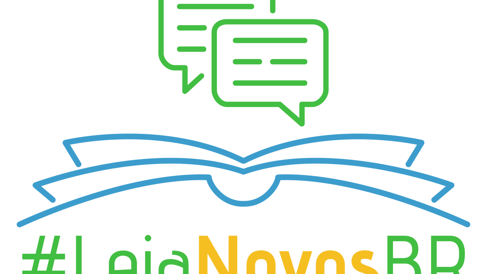 #LeiaNovosBR - Logo PNG